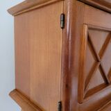 Bedside table compass legs