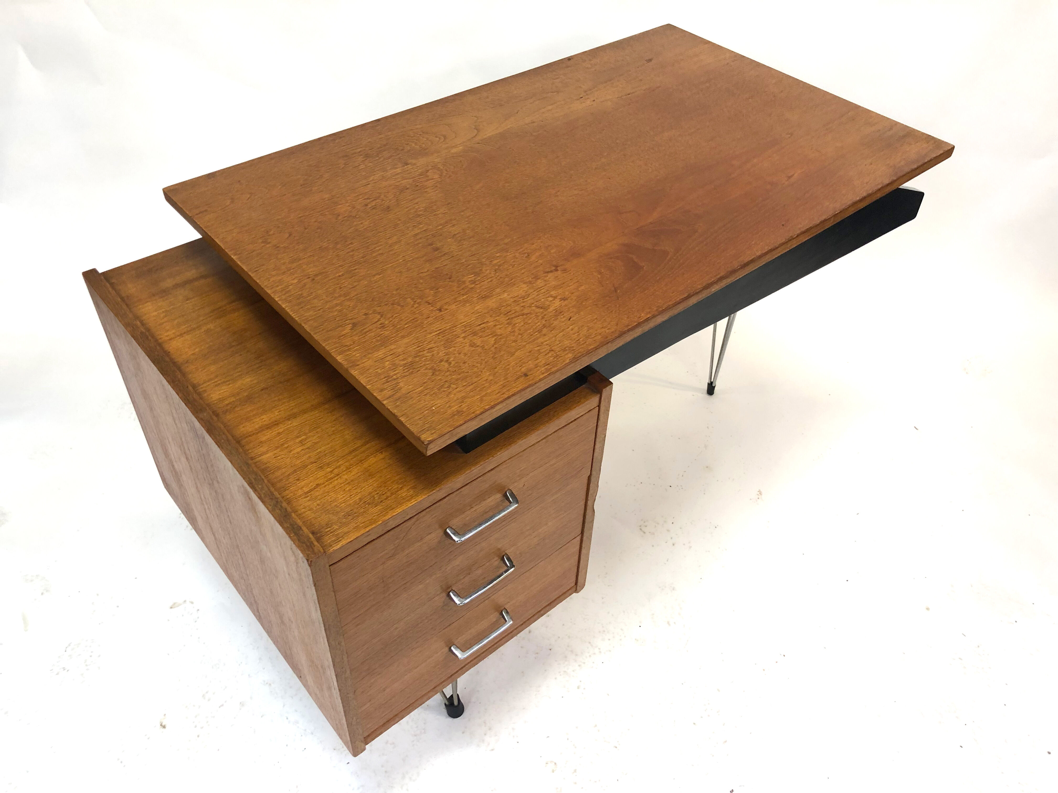 Designer Vintage Pastoe Cees Braakman desk of the 50s teak