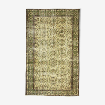 Anatolian handmade vintage rug 254 cm x 170 cm