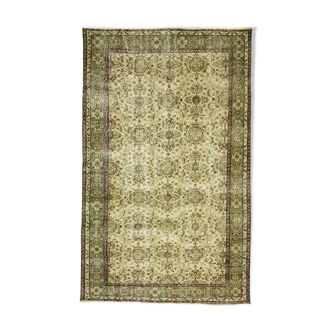 Anatolian handmade vintage rug 254 cm x 170 cm