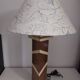 Accent lamp in American walnut veneer.