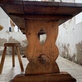 Monastery-style farmhouse table, pine, 210cm