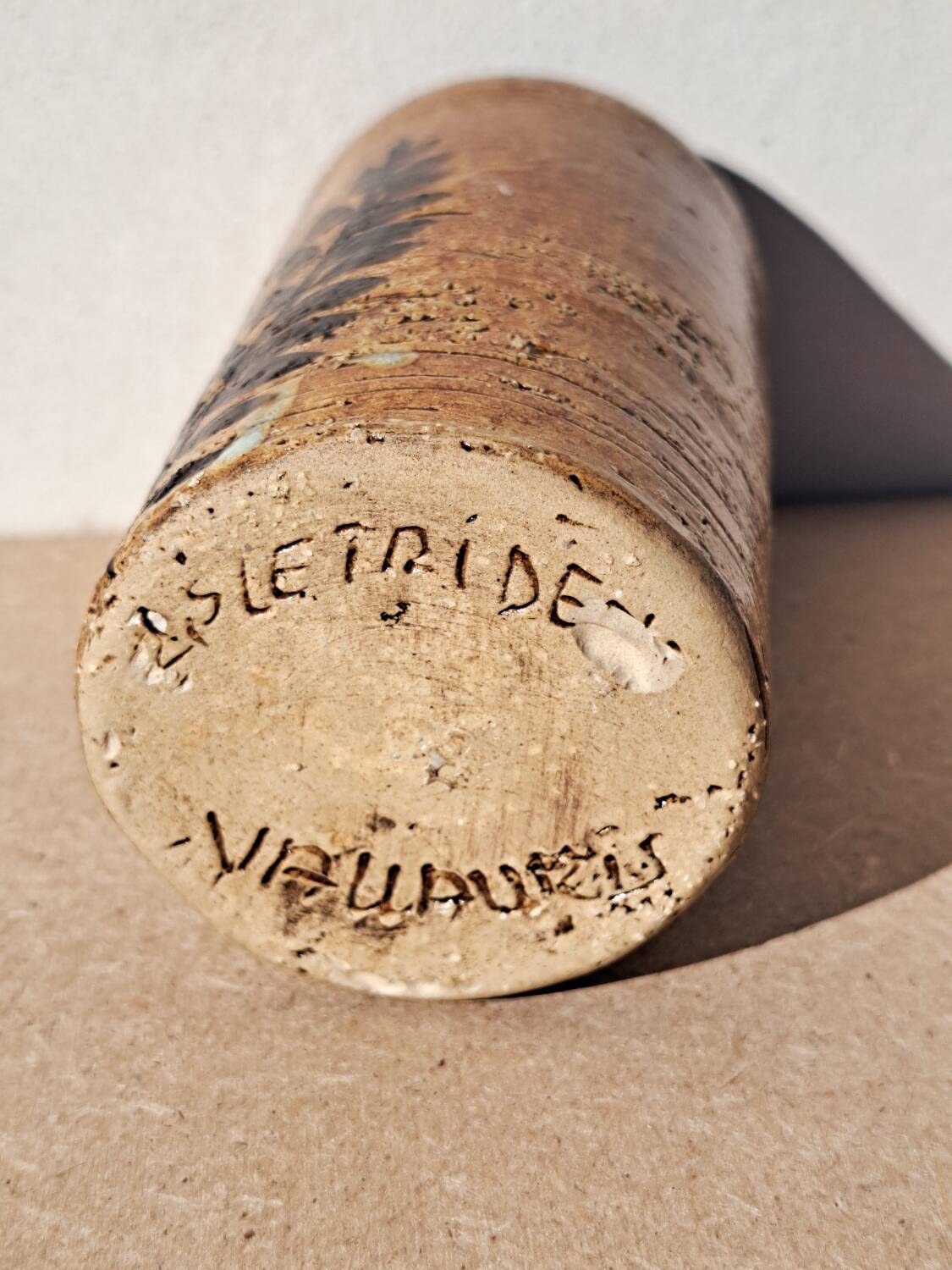 Vase vintage signé Le Trident Vallauris