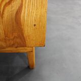 1960s Czechoslovakian maple veneer sideboard, high gloss finish