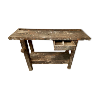 OLD and authentic small Carpenter CABINETMAKER late XIXth WORKBENCH