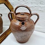 Stoneware chamotte jug