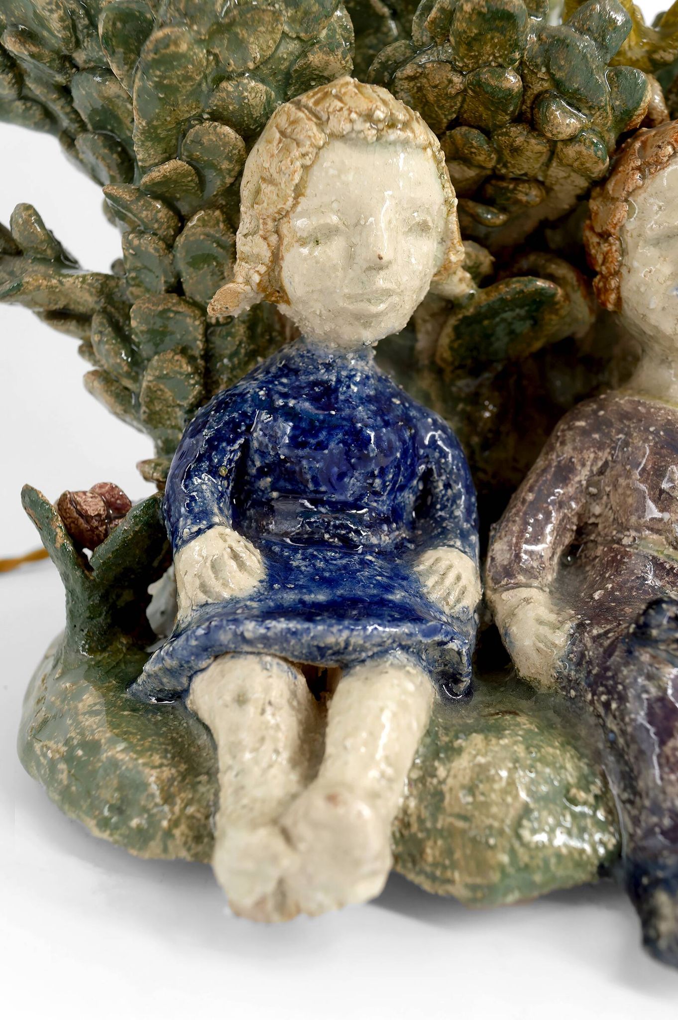 Ceramic lamp, dreamlike childhood – W. Schilder, Germany, c. 1970