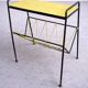 Vintage magazine rack with tray – 60s/70s style