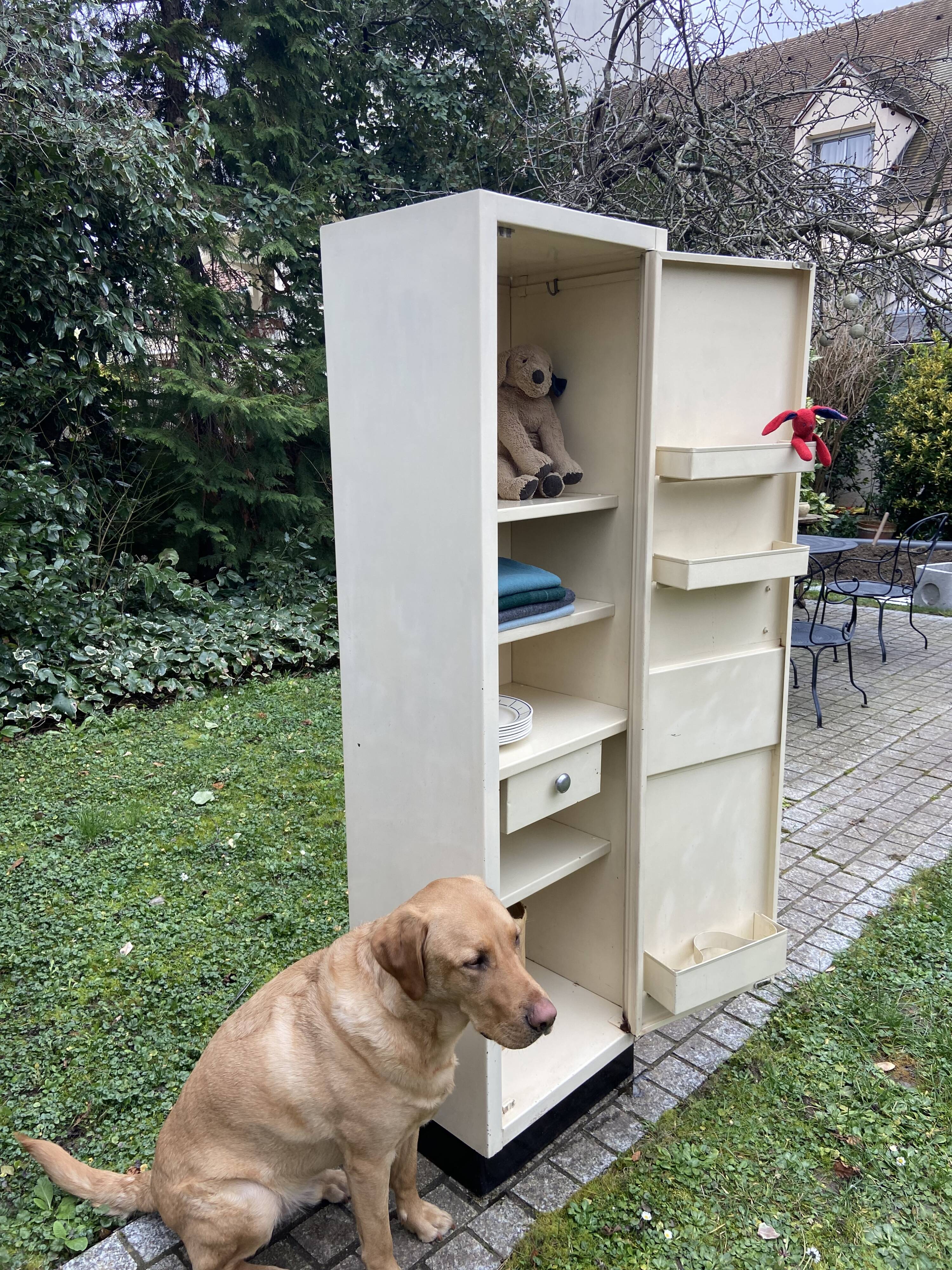 Vintage metal cabinet 1950