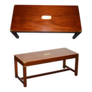 Reh Kennedy Military Campaign Vintage Coffee Table from Harrods London