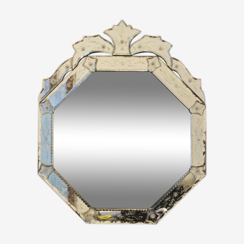 Miroir vénitien octogonal, 63x60cm