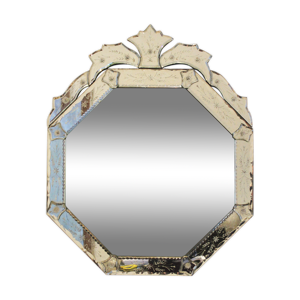 miroir vénitien octogonal, 63x60cm