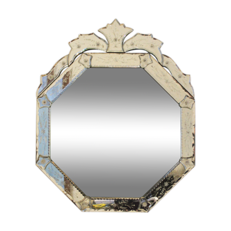 Octagonal Venetian mirror, 63x60cm