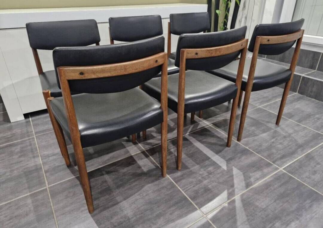 Set of 6 Scandinavian chairs by Zetel Behaagt, 1970s