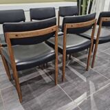 Set of 6 Scandinavian chairs by Zetel Behaagt, 1970s