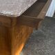 Commode Louis-Philippe en ronce de noyer avec marbre rosé – XIXe siècle