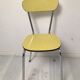 Table en formica jaune moutarde  des années 50- 60