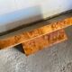 Table basse en loupe d’orme Roche et Bobois vintage 70s
