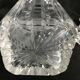 Cut crystal whisky decanter