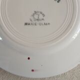 Set of 6 plates iron earth badonviller
