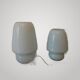 Pair of Mushroom Table Lamps 1960s Murano White