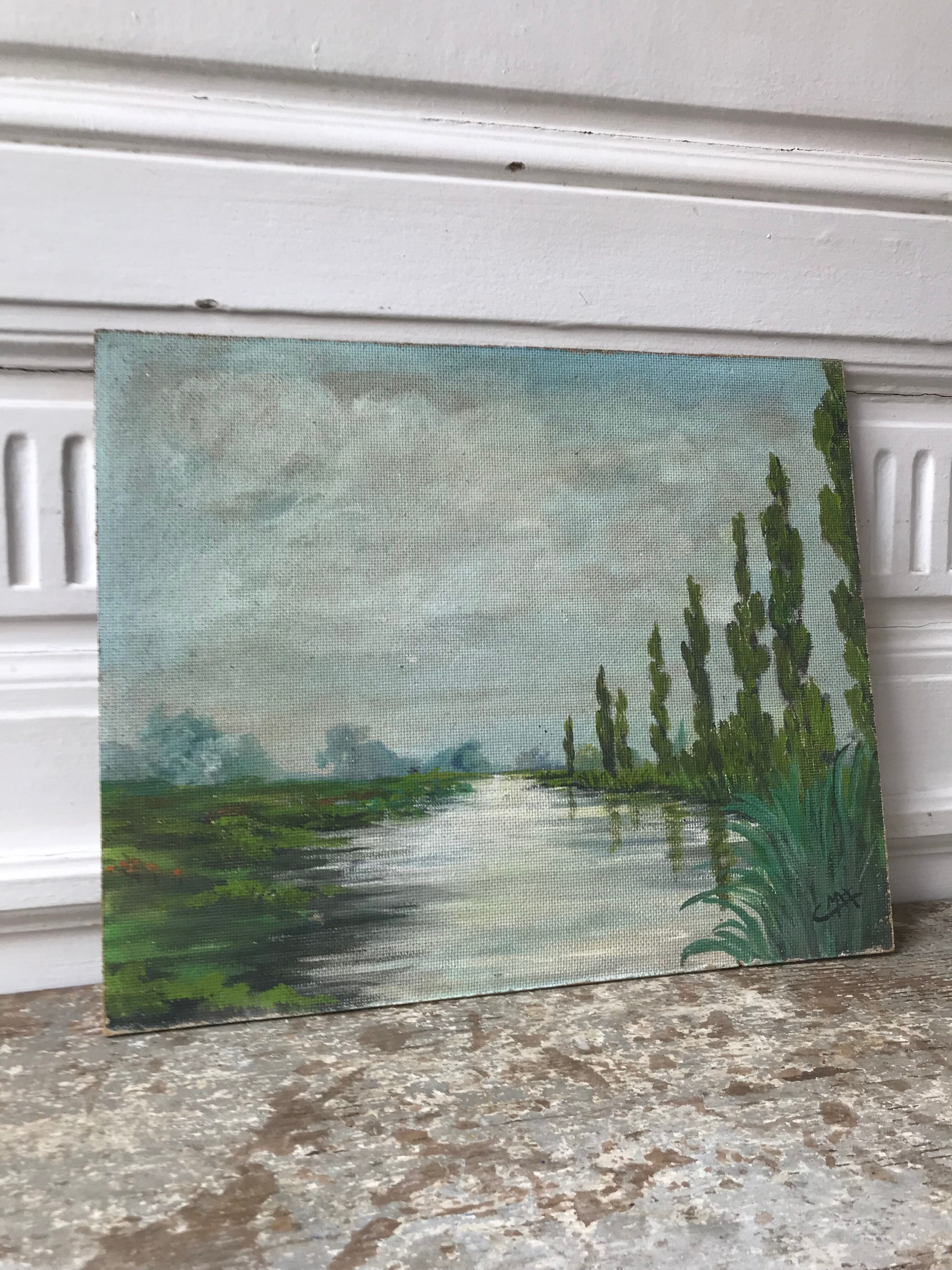 Landscape oil painting