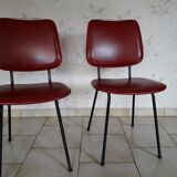 Chaise rouge a l unité