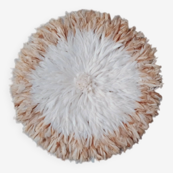 Juju hat blanc contour beige de 65 cm