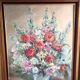 Huile sur toile, bouquet de fleurs