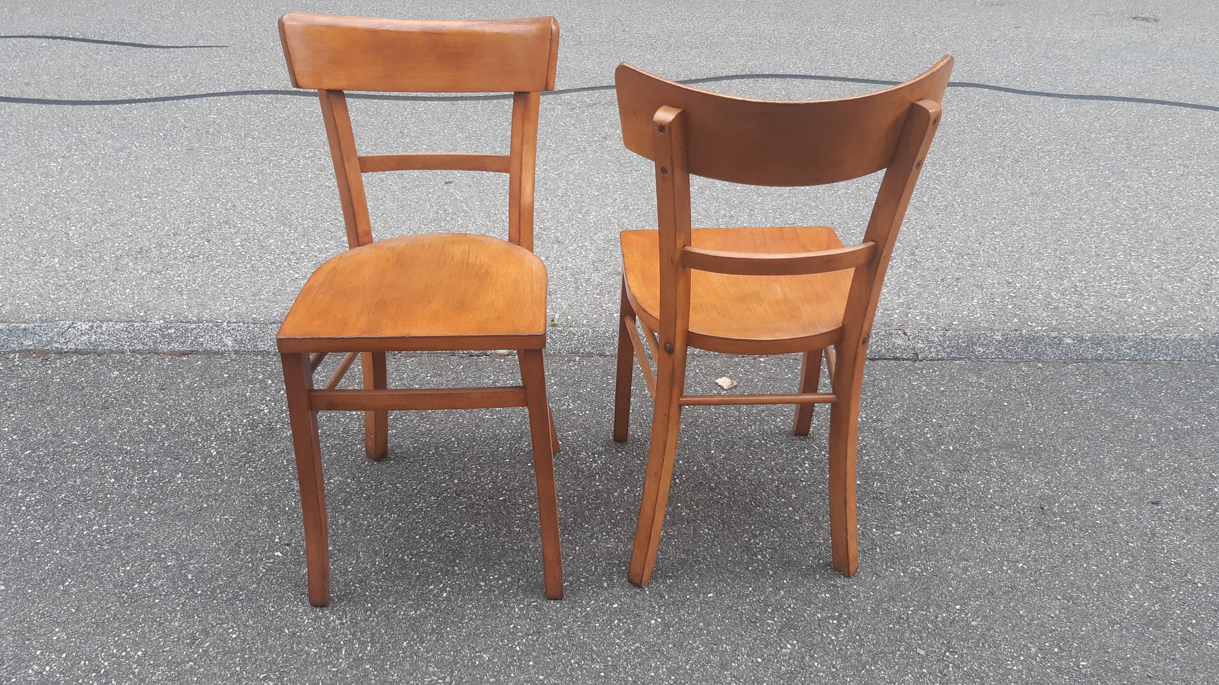 Lot de 2 chaises bistrot Luterma