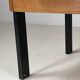 Vintage oak and black wood desk from the 60s