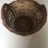 Cache pot vintage en osier
