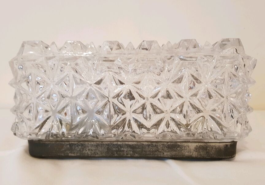 Plafonnier en verre Erco vintage