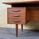 60s 70s teak desk desk Danish Modern Design Denmark
