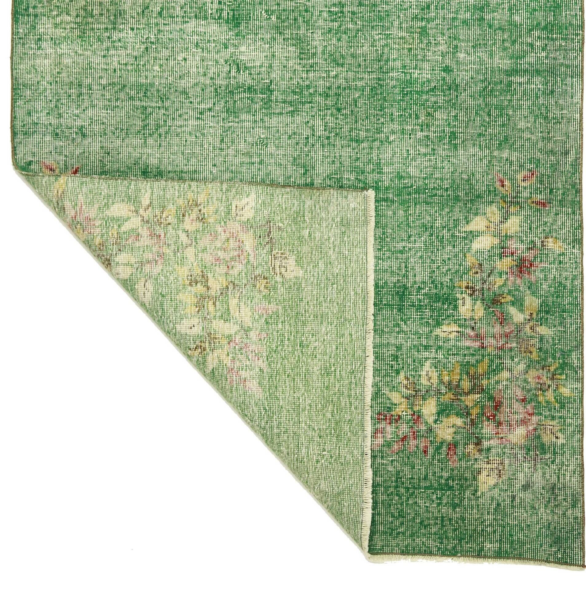 One-of-a-kind turkish handwoven vintage rug - rustic vintage charm 202x 126 cm