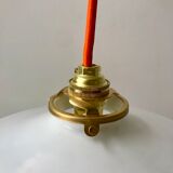 Pair of suspensions in smooth opaline colored thread early twentieth century