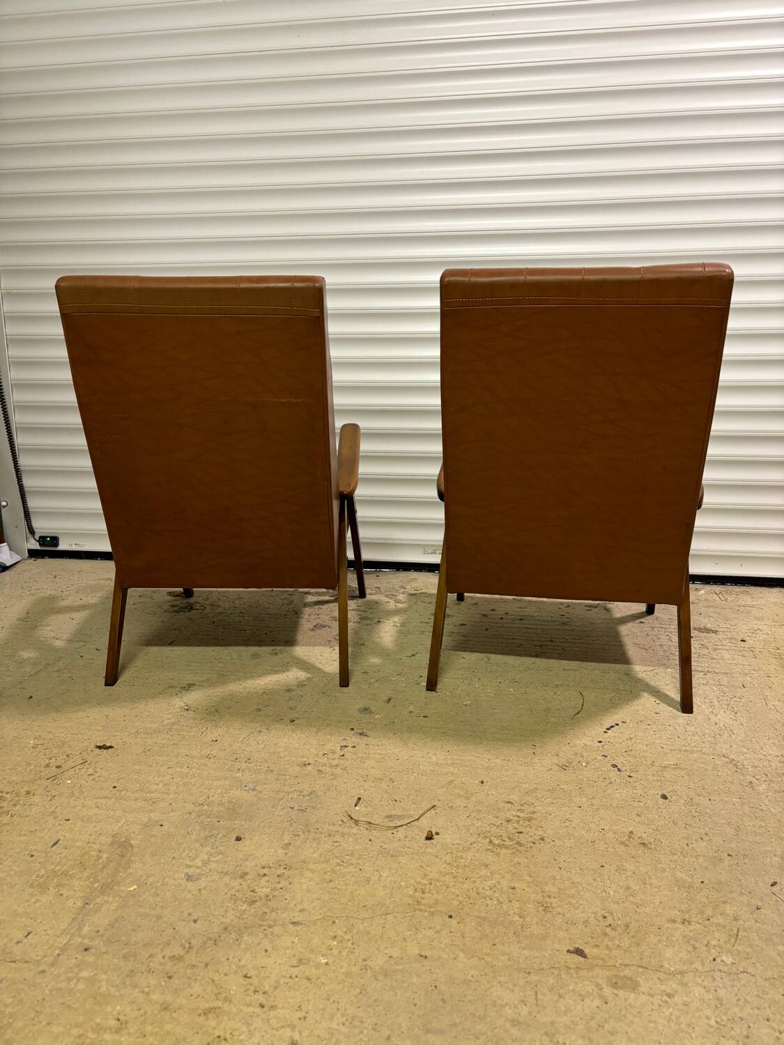 Vintage Skaï armchair