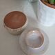 Water butter dish in glazed stoneware