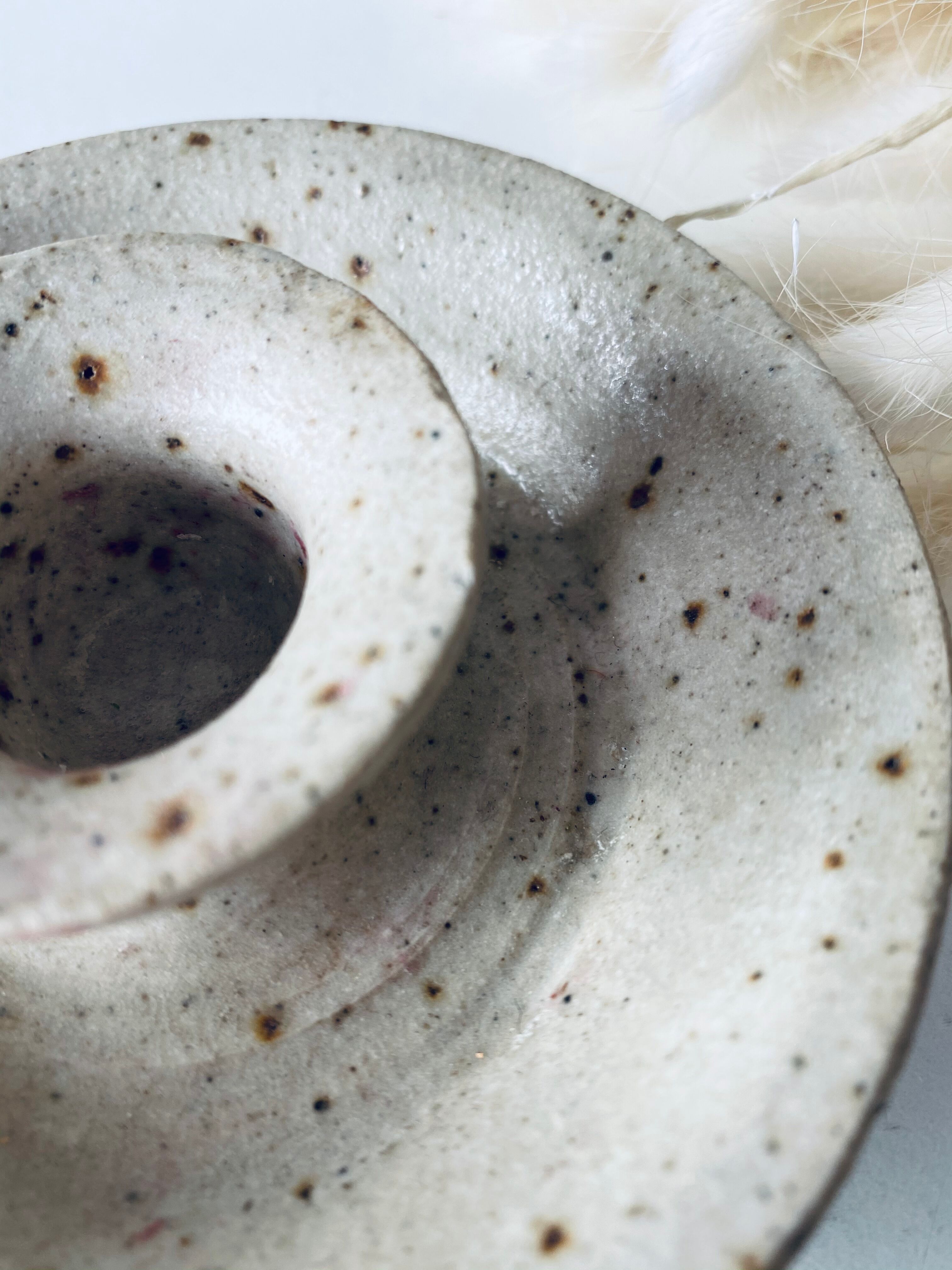 FP-signed sandstone bougeoir