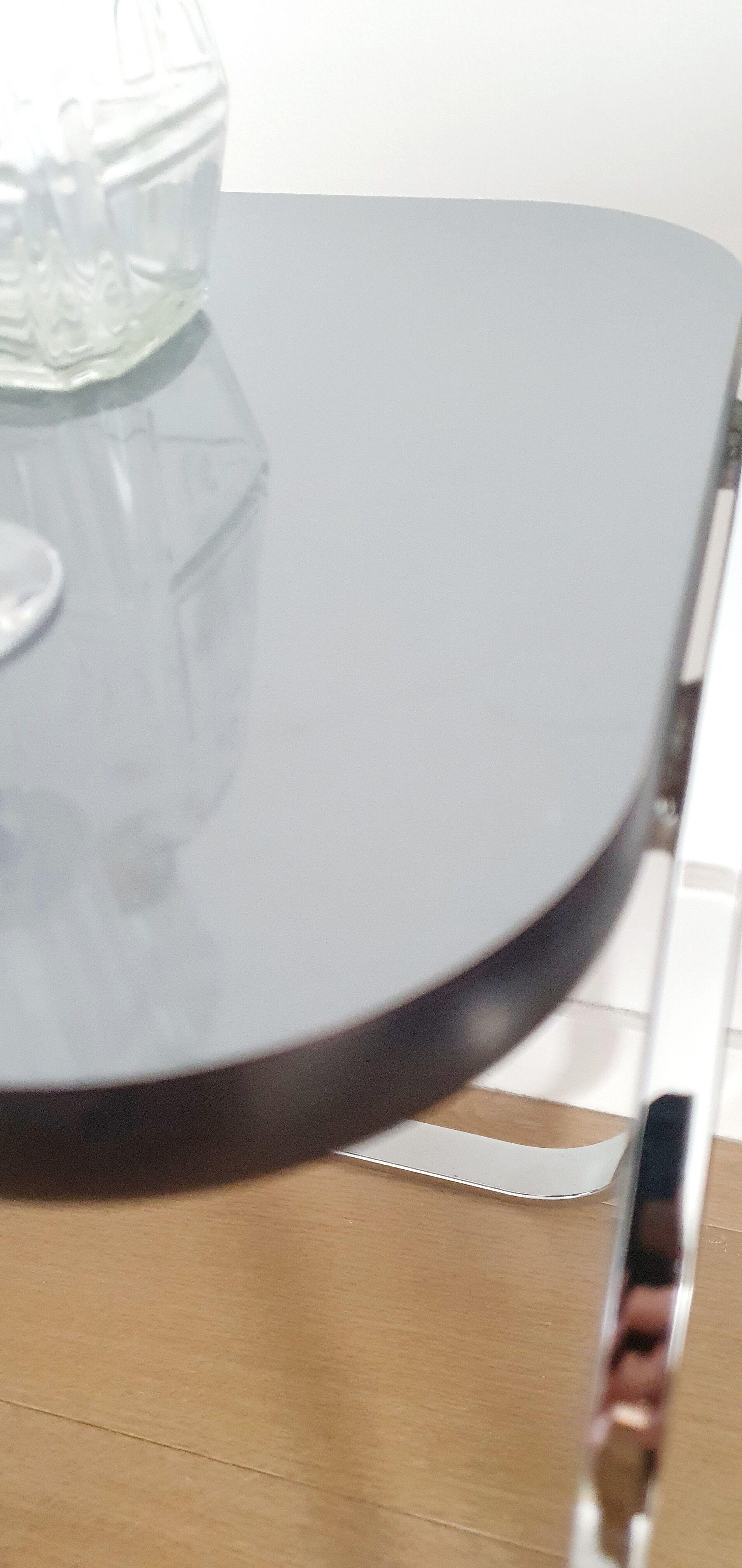 Bauhaus style chrome side table