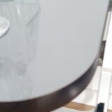 Bauhaus style chrome side table