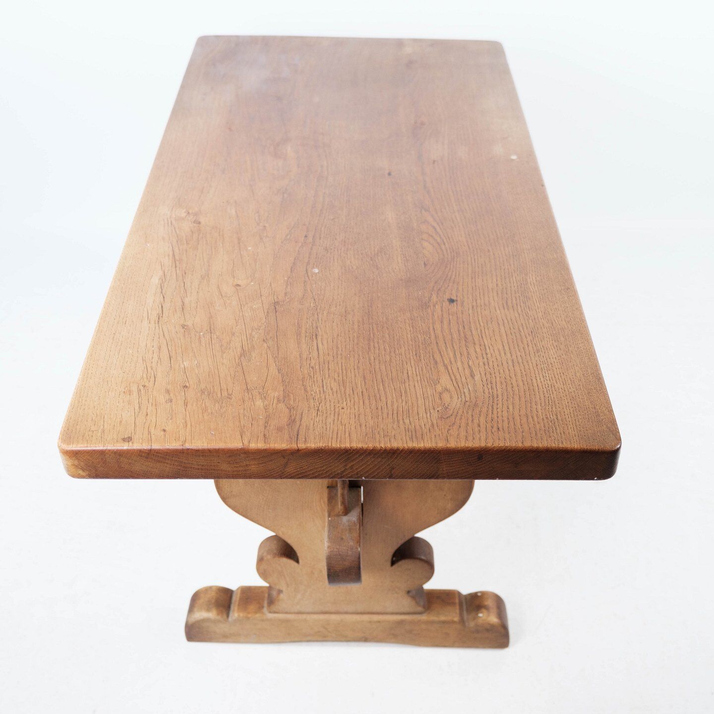 Table basse en chêne des années 1970
