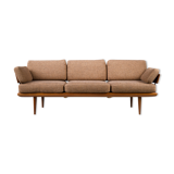 Danish Teak Fd 417 3 Seats Sofa Model Minerva by Peter Hvidt and Orla Molgaard-Nielsen for France &