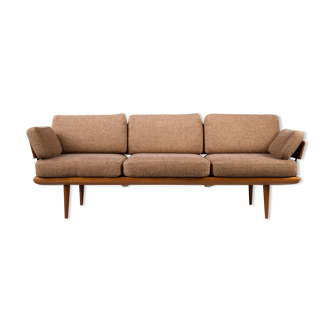 Danish Teak Fd 417 3 Seats Sofa Model Minerva by Peter Hvidt and Orla Molgaard-Nielsen for France &