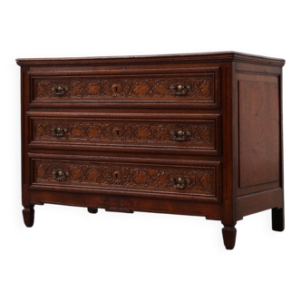 Italian Renaissance Oak Chest of Drawers, 17th Century