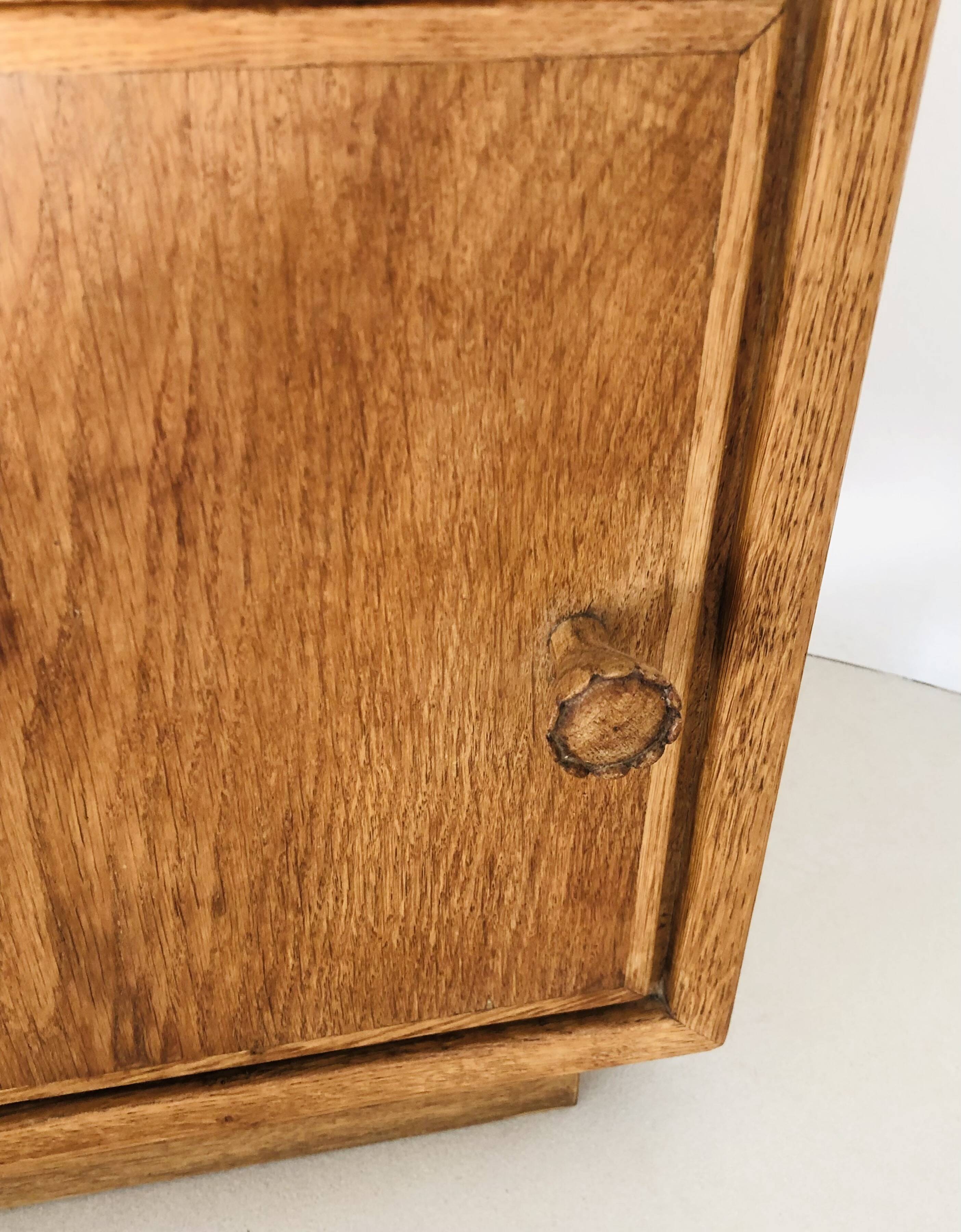 Oak bedside tables (x2); Italy 60s
