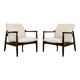 Pair of restored vintage GFM-64 armchairs by Edmund Homa, 1960s