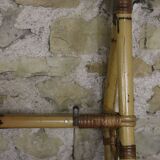 70s rattan wall shelf