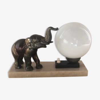 Lampe éléphant art déco