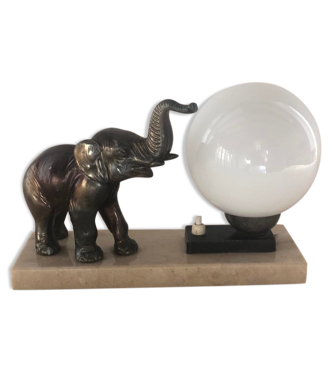 Lampe éléphant art déco